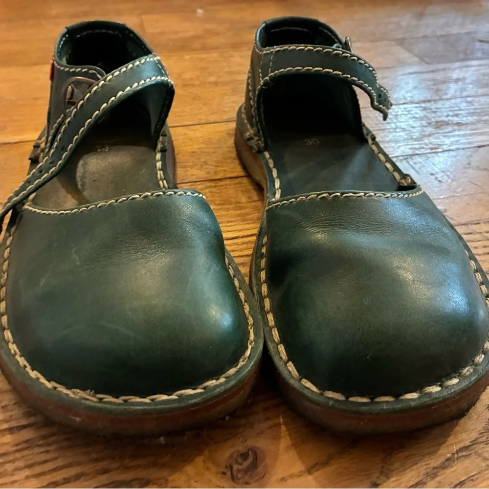 Duckfeet Mols 38 Green Mary Jane Sandals - Picture 4 of 9